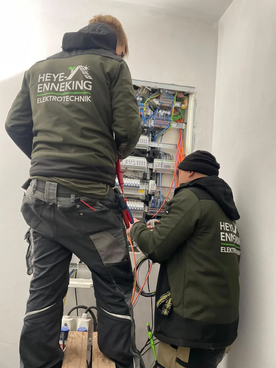 Arbeiten am Zählerschrank, Elektroinstallation